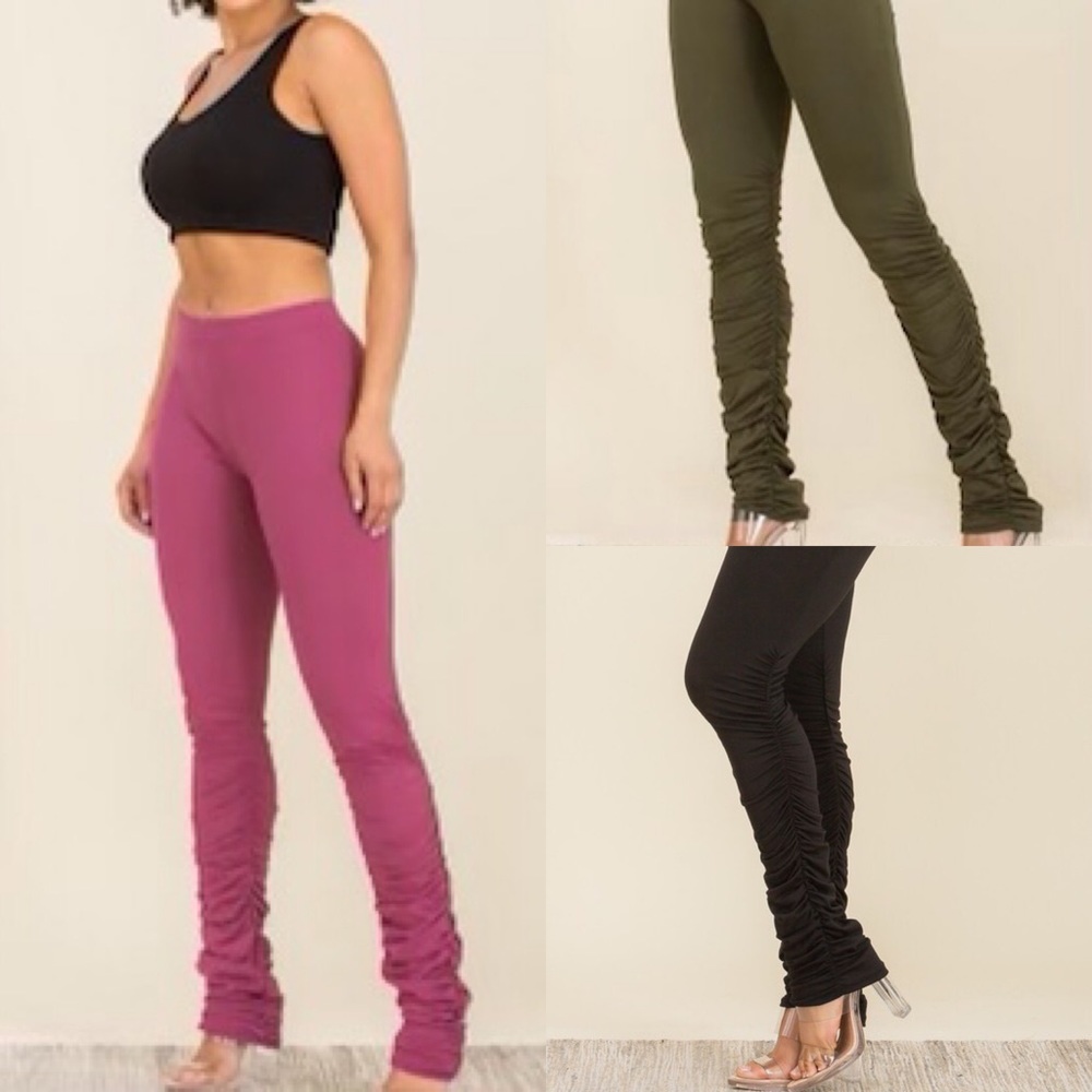 Dani Magenta Ruched Pant - Picture 6 of 6